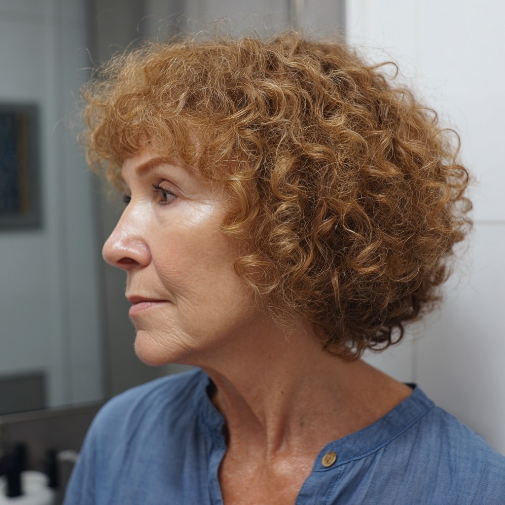 Charming Curly Bob with Defined Texture