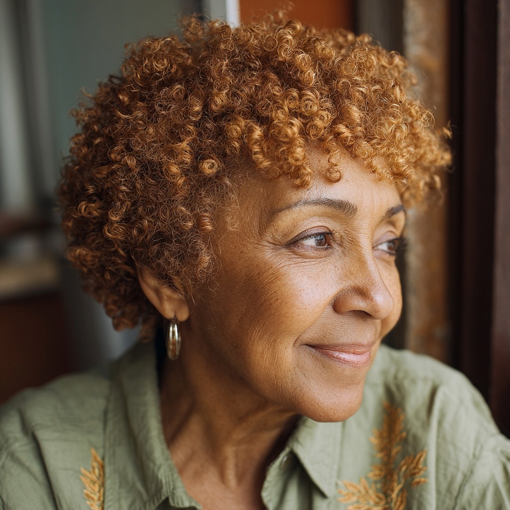 Charming Curly Crop with Lively Texture