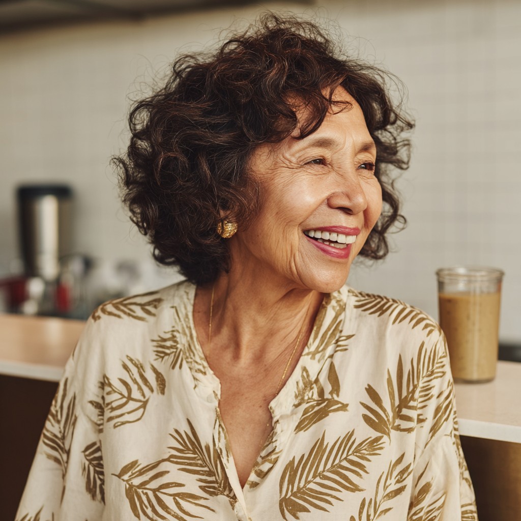 Charming Curly Shoulder-Length Cut with Soft Layers