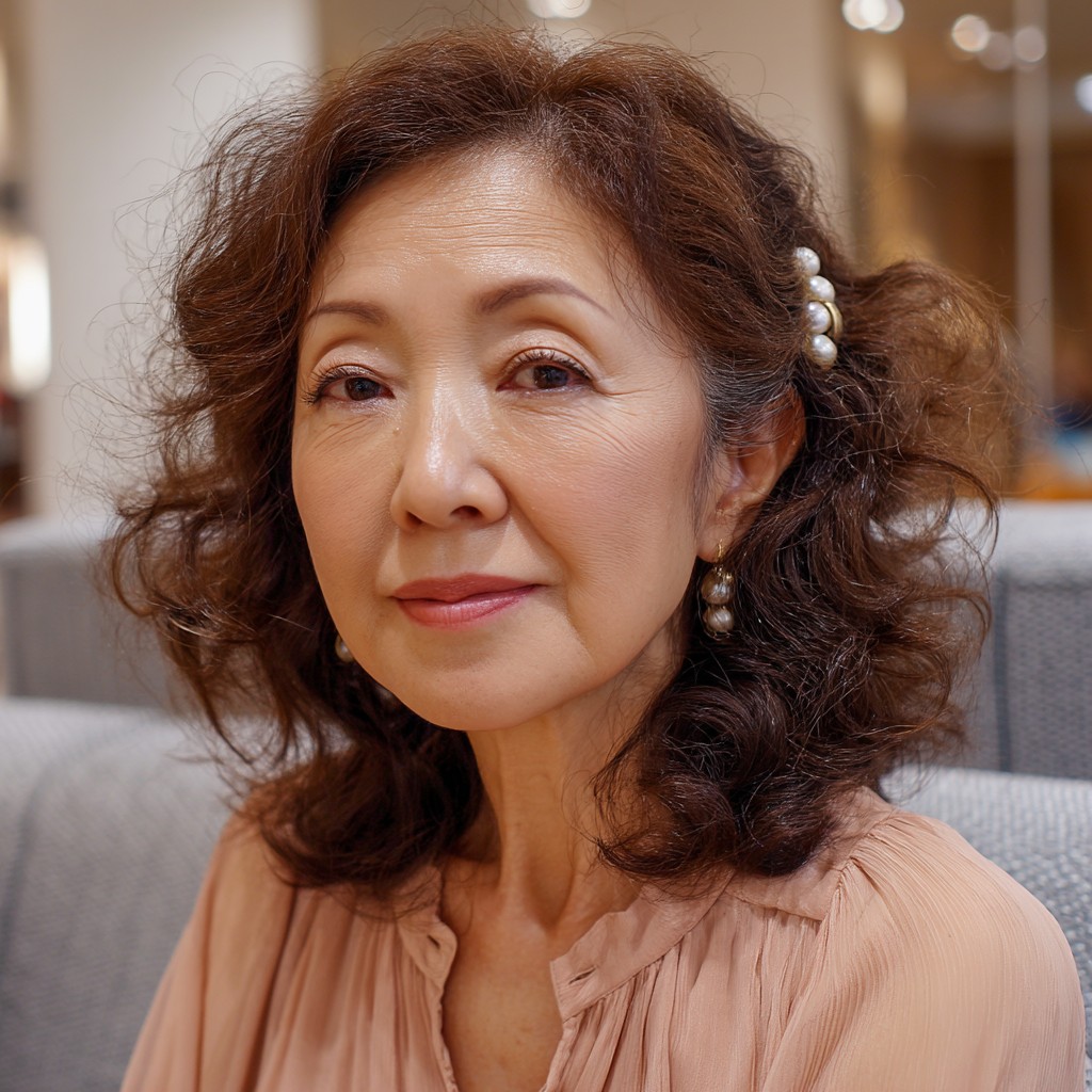 Charming Soft Curly Hairstyle with Elegant Volume