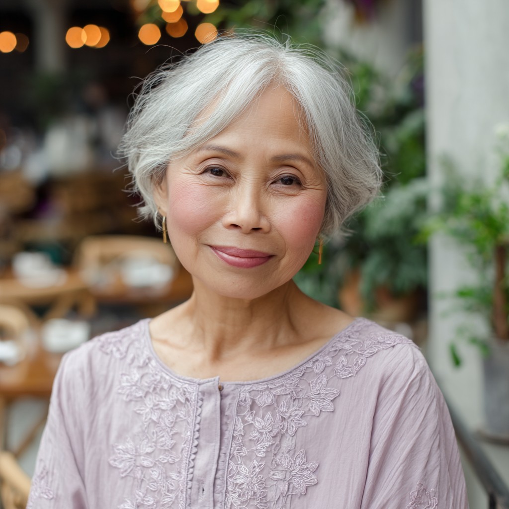 Charming Textured Short Cut for Women Over 70