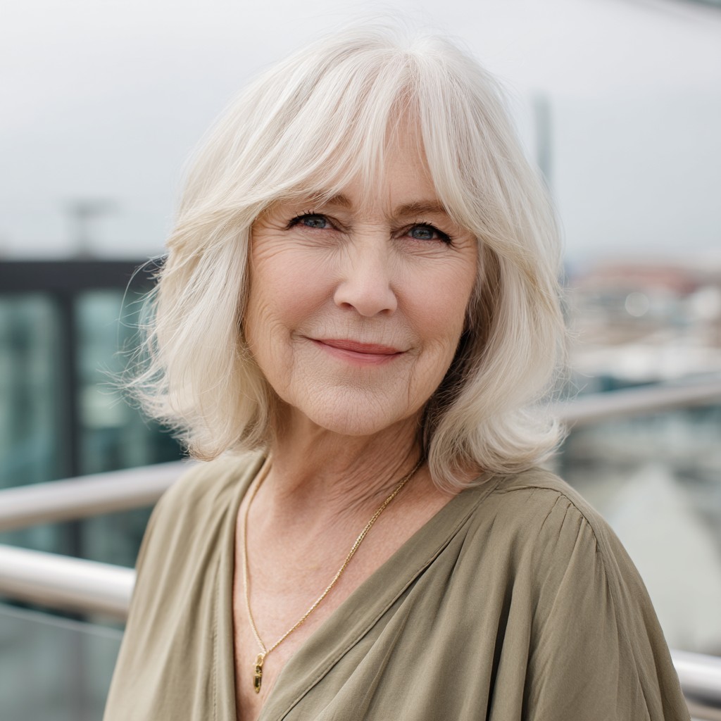 Chic Layered Bob with Soft Curtain Bangs