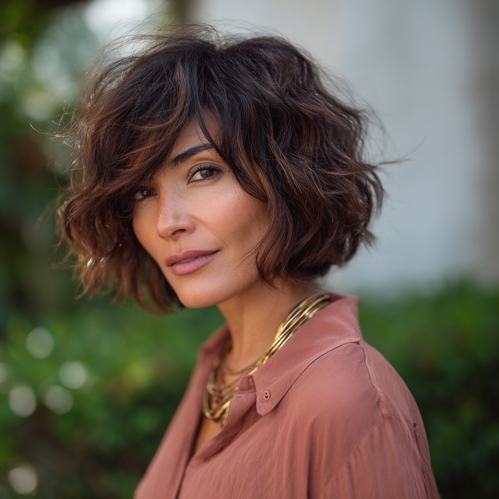 Chic Layered Bob with Soft Waves