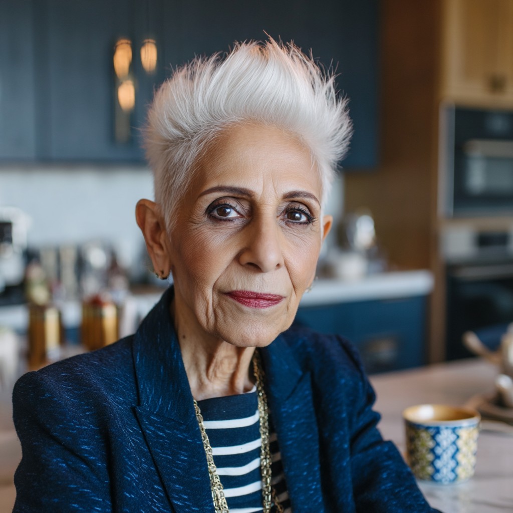 Chic Short Spiky Cut with Bold Volume