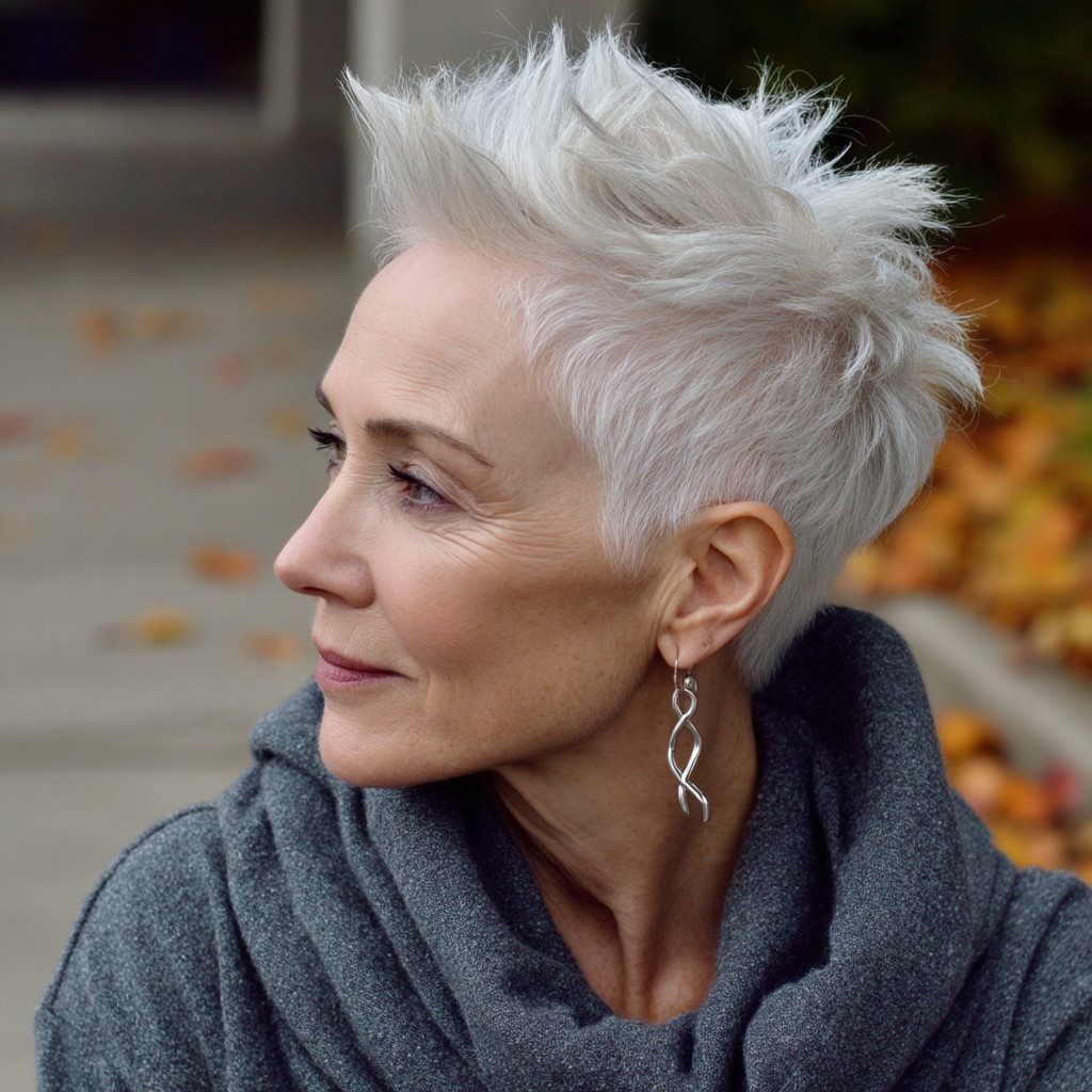 Chic Short Spiky Cut with Textured Tips