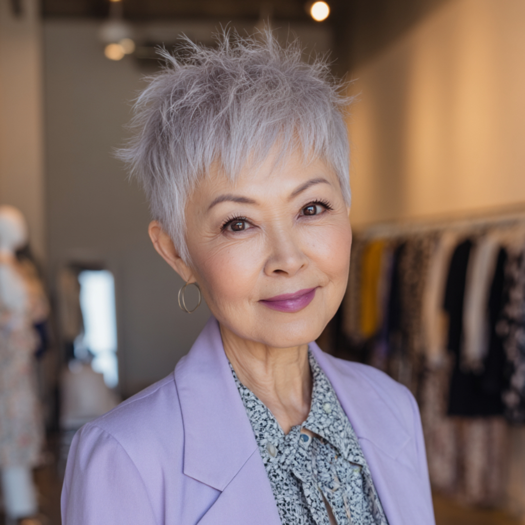 Chic Short Spiky Cut with Textured Volume