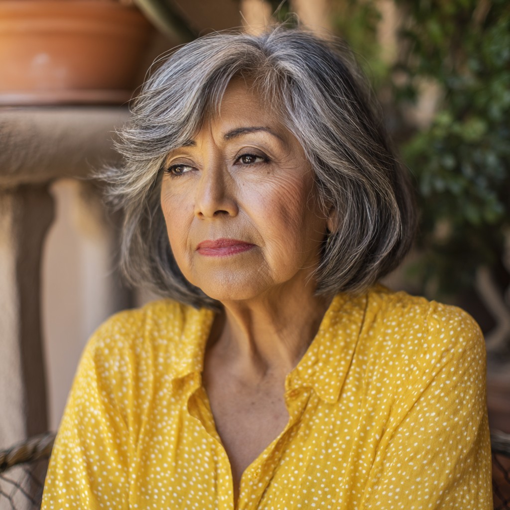 Elegant Layered Bob with Soft Waves