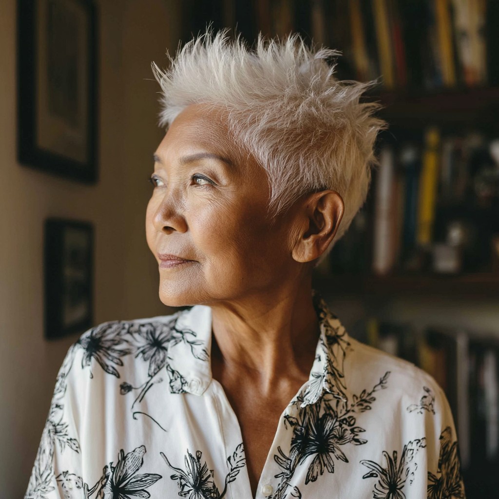 Modern Spiky Pixie Cut with Textured Volume