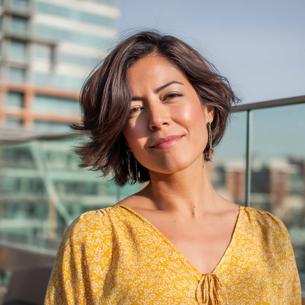 Modern Textured Bob with Subtle Waves