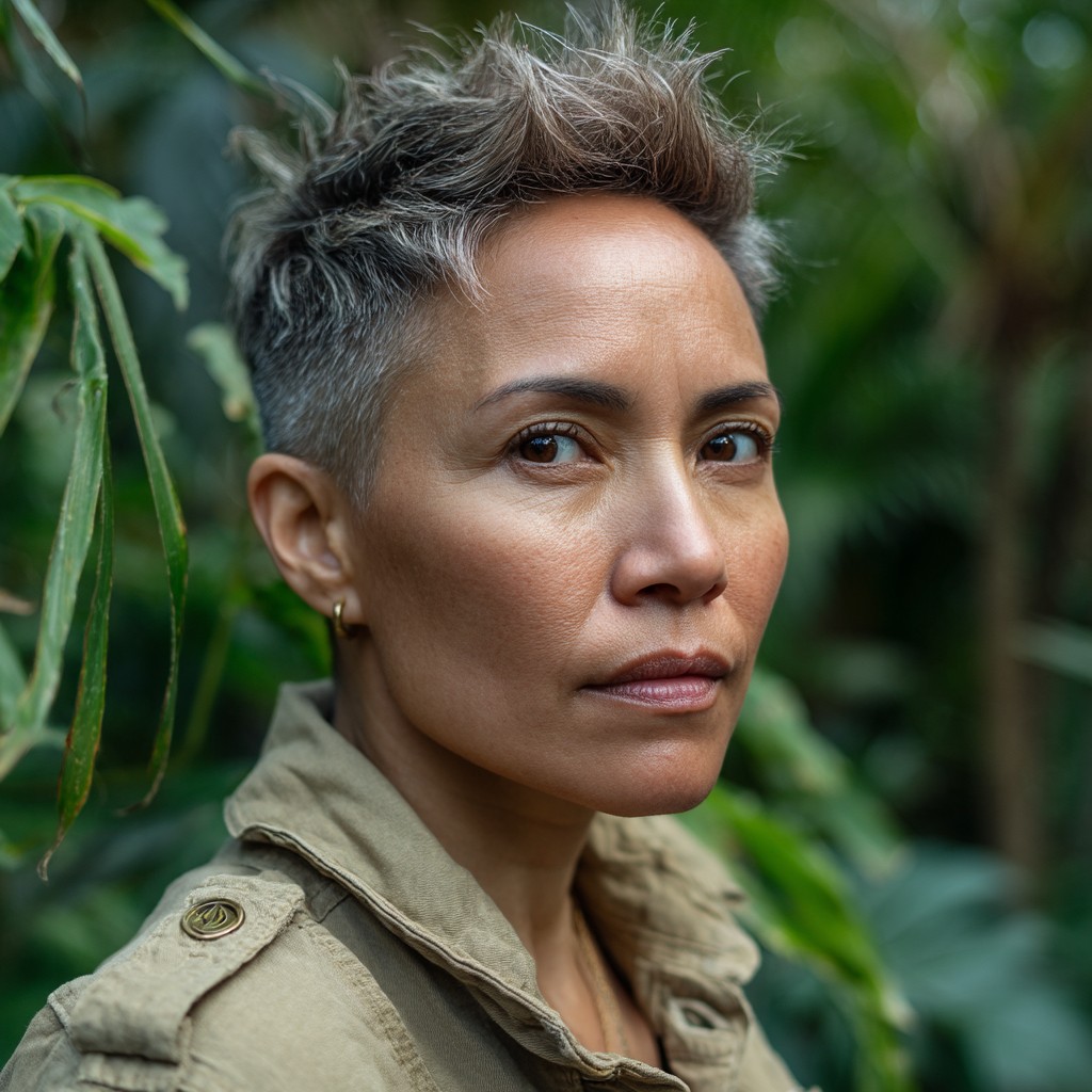 Modern Textured Short Cut with Edgy Layers