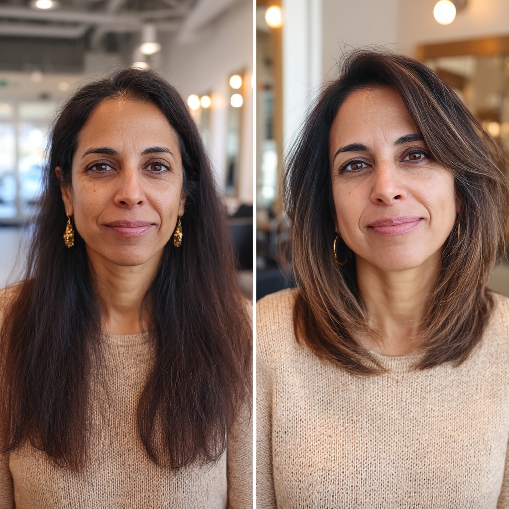 Sleek Shoulder-Length Cut with Subtle Layers