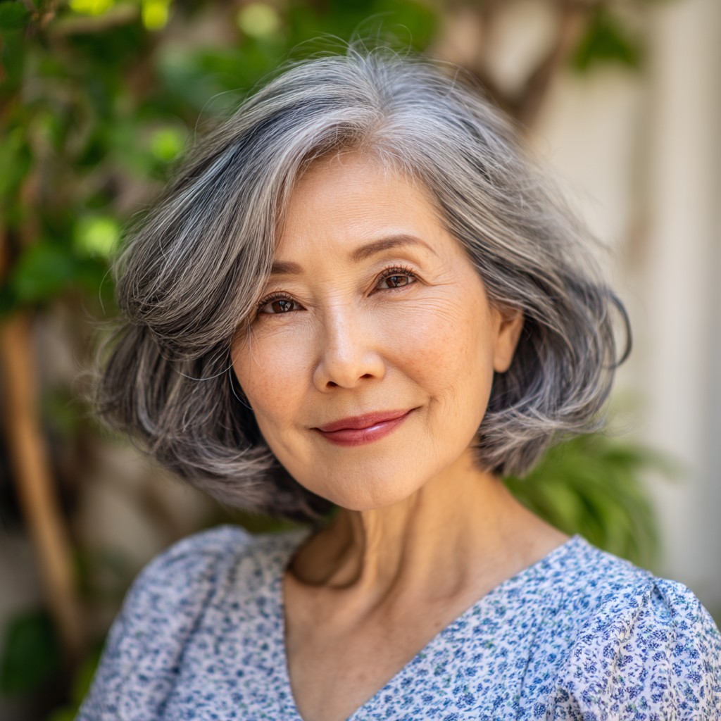Softly Layered Bob with Natural Movement