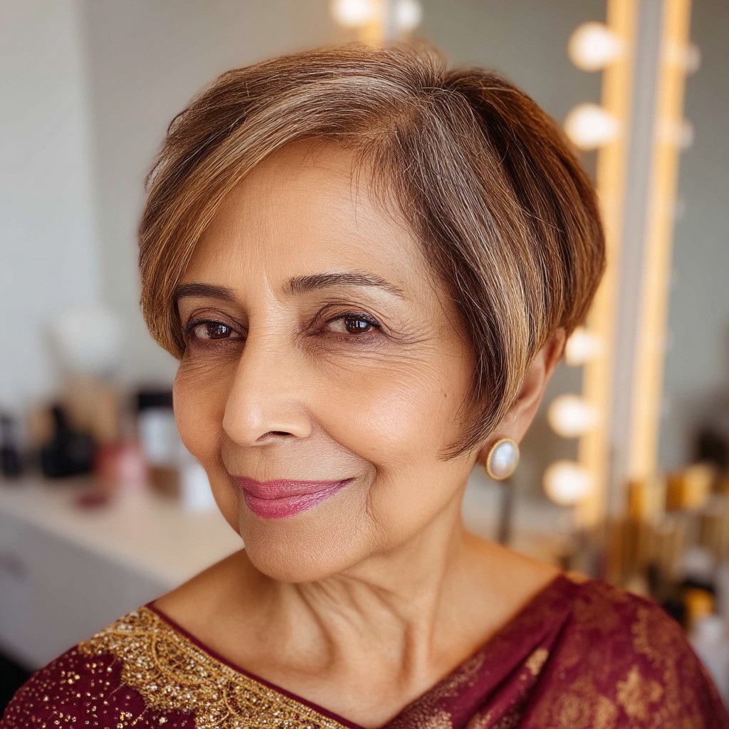 Stylish Short Pixie Bob with Gentle Waves