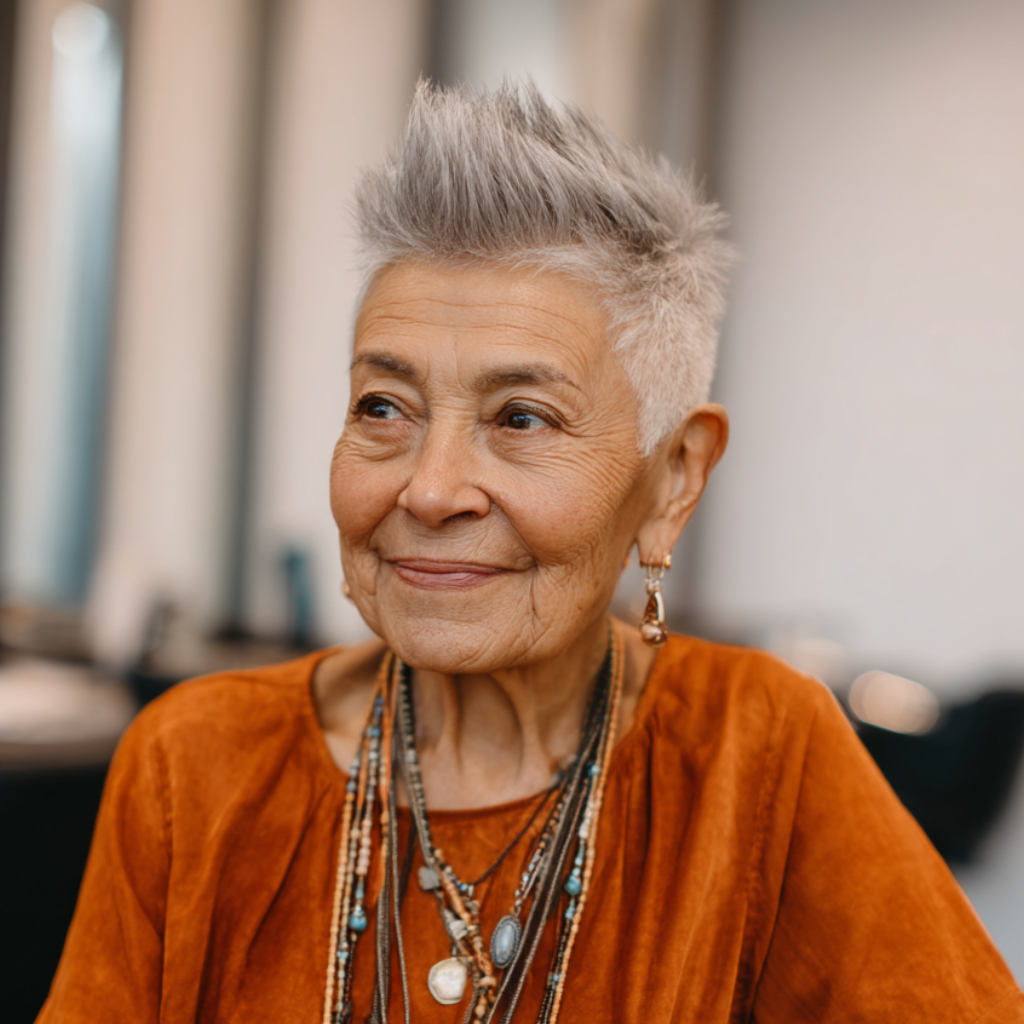 Stylish Short Spiky Cut with Bold Texture