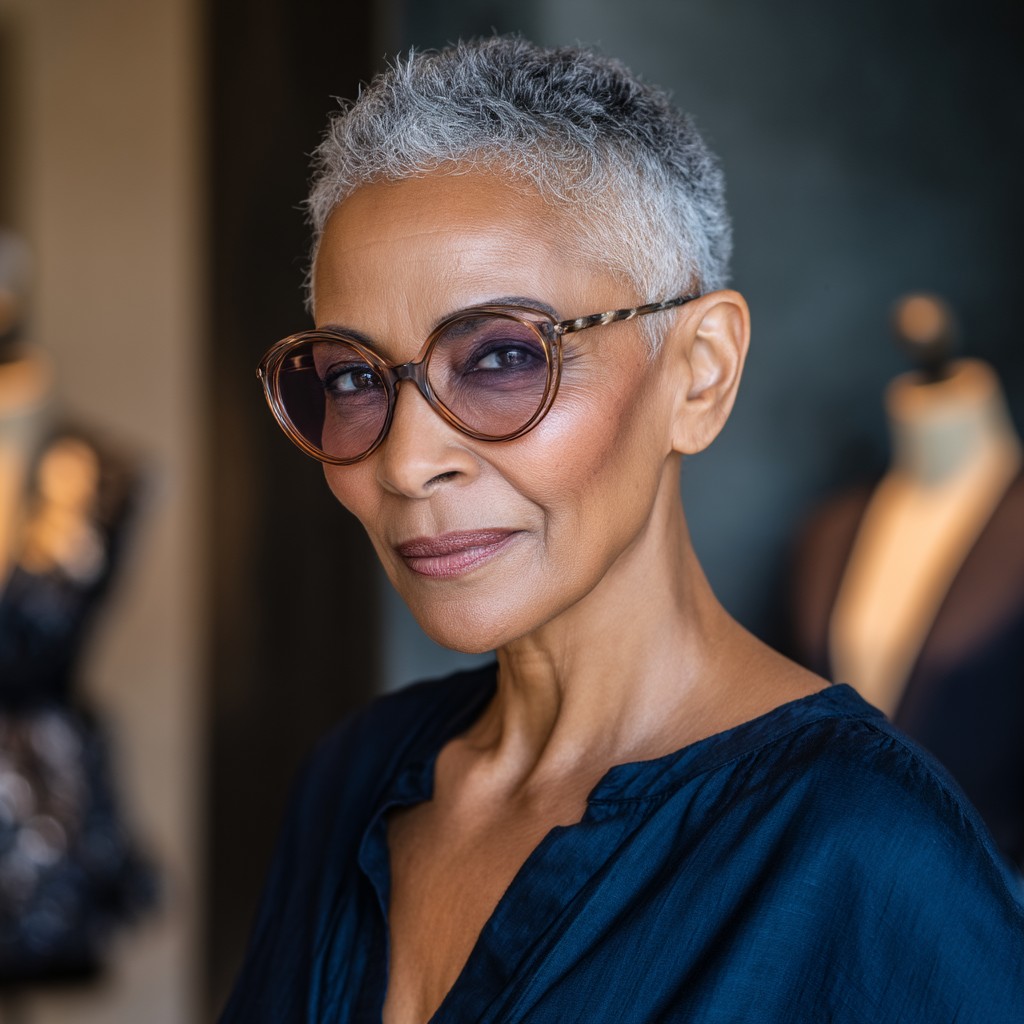 Stylish Textured Pixie Cut with Defined Edges