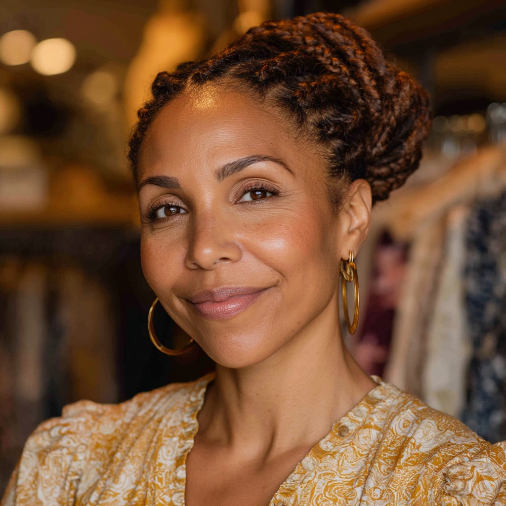 Stylish Twisted Updo for Long Hair