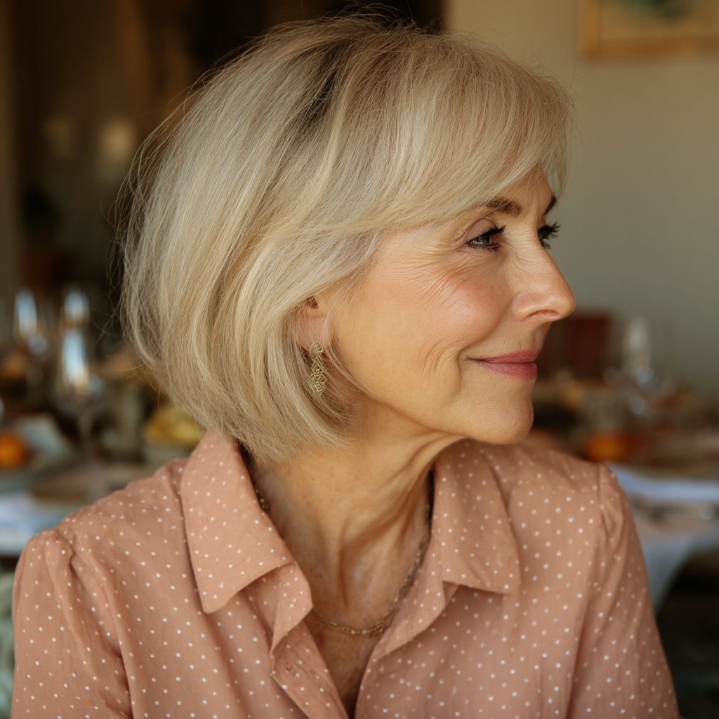 Textured Layered Bob with Subtle Volume