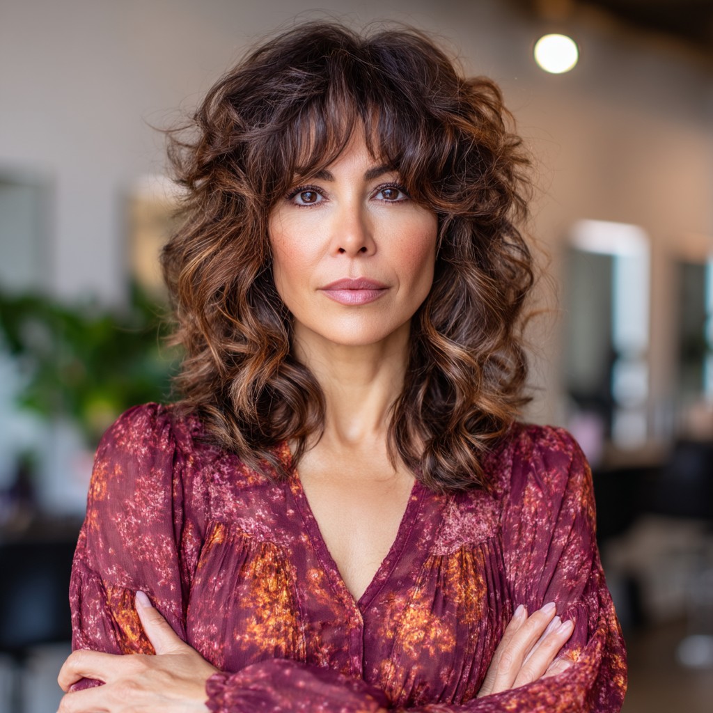 Textured Layered Cut with Soft Bangs