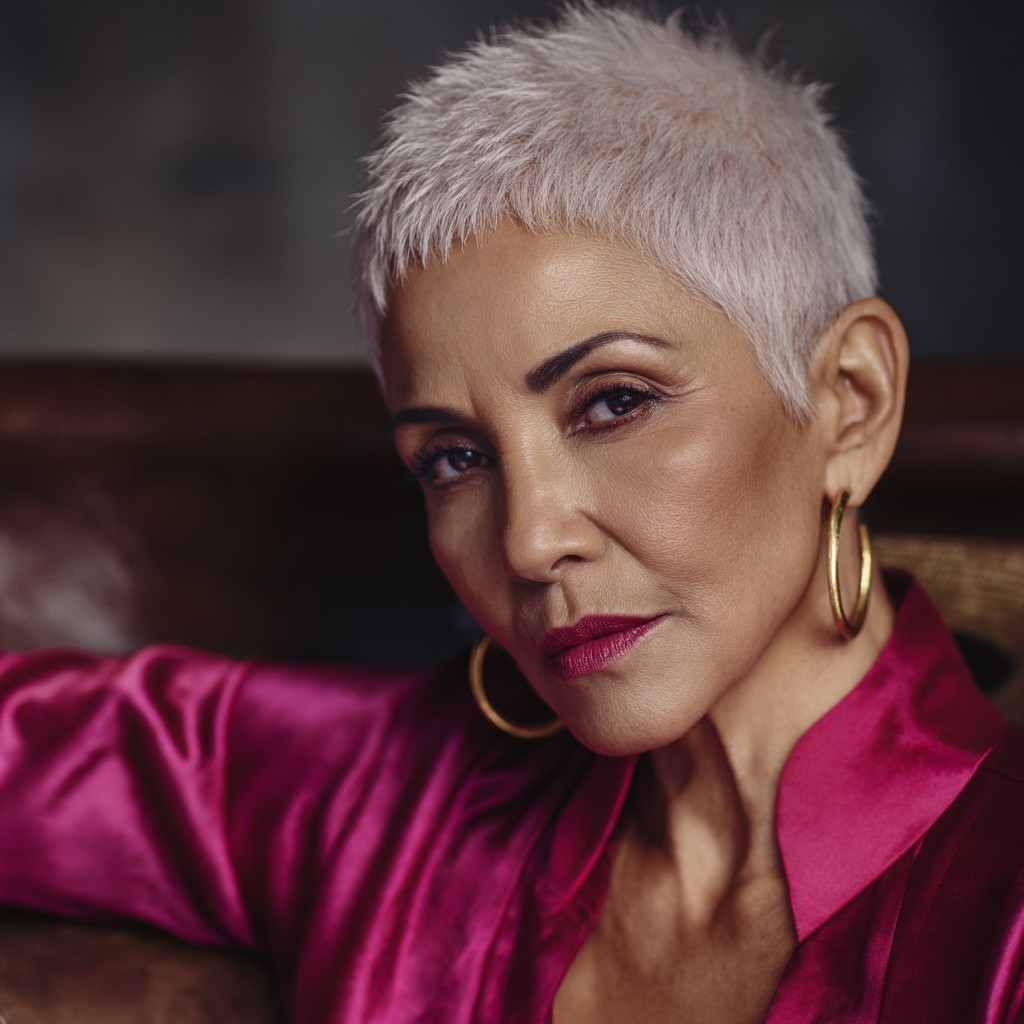 Textured Pixie Cut with Subtle Highlights