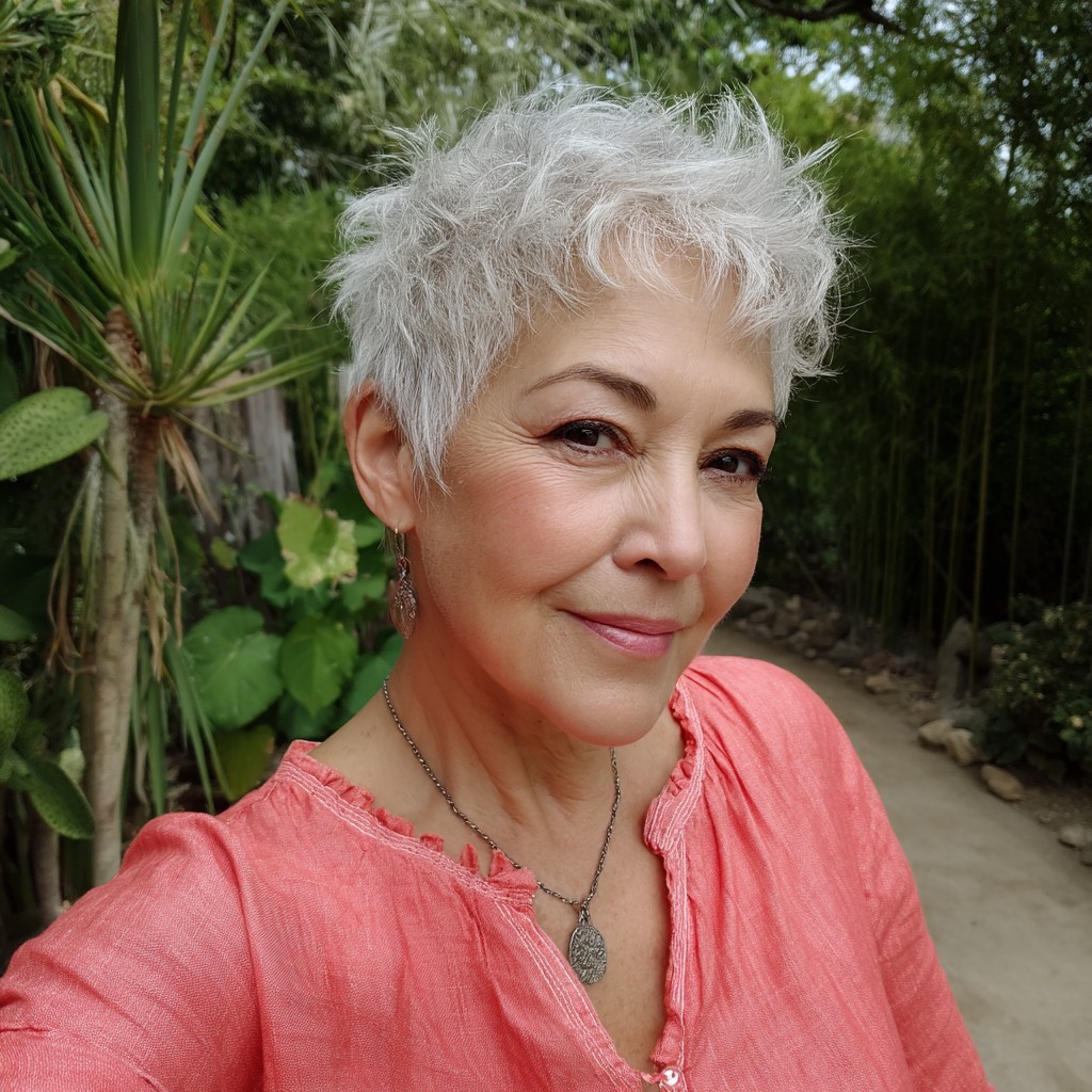 Textured Short Crop with Effortless Volume