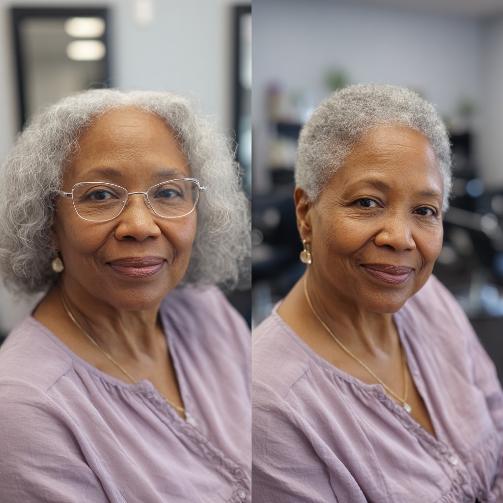 Textured Short Crop with Soft Volume