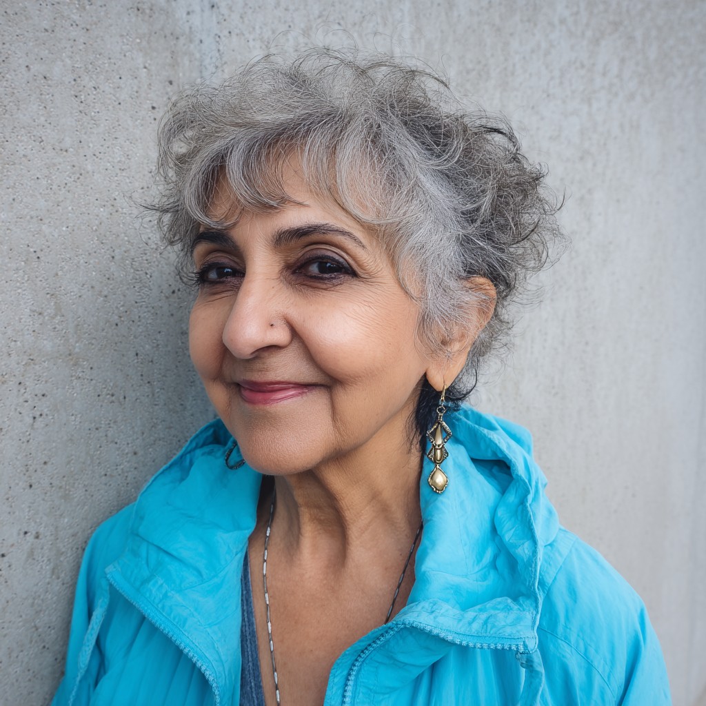 Textured Short Curly Cut with Soft Volume