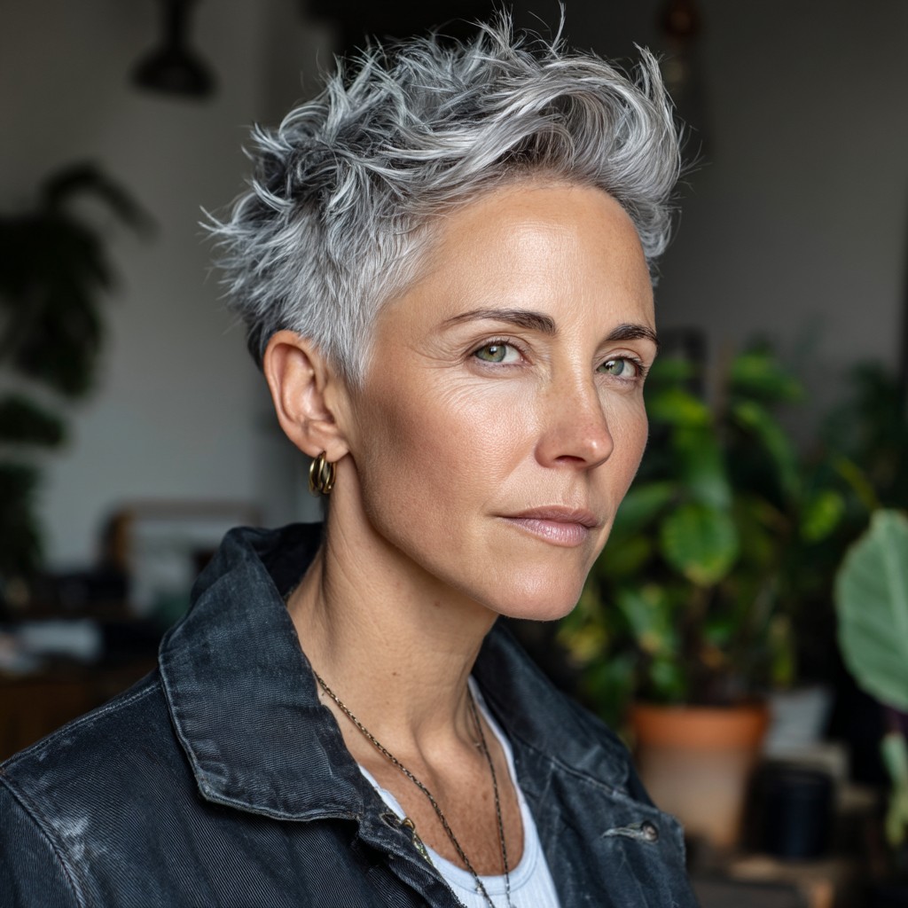 Textured Short Cut with Dynamic Volume