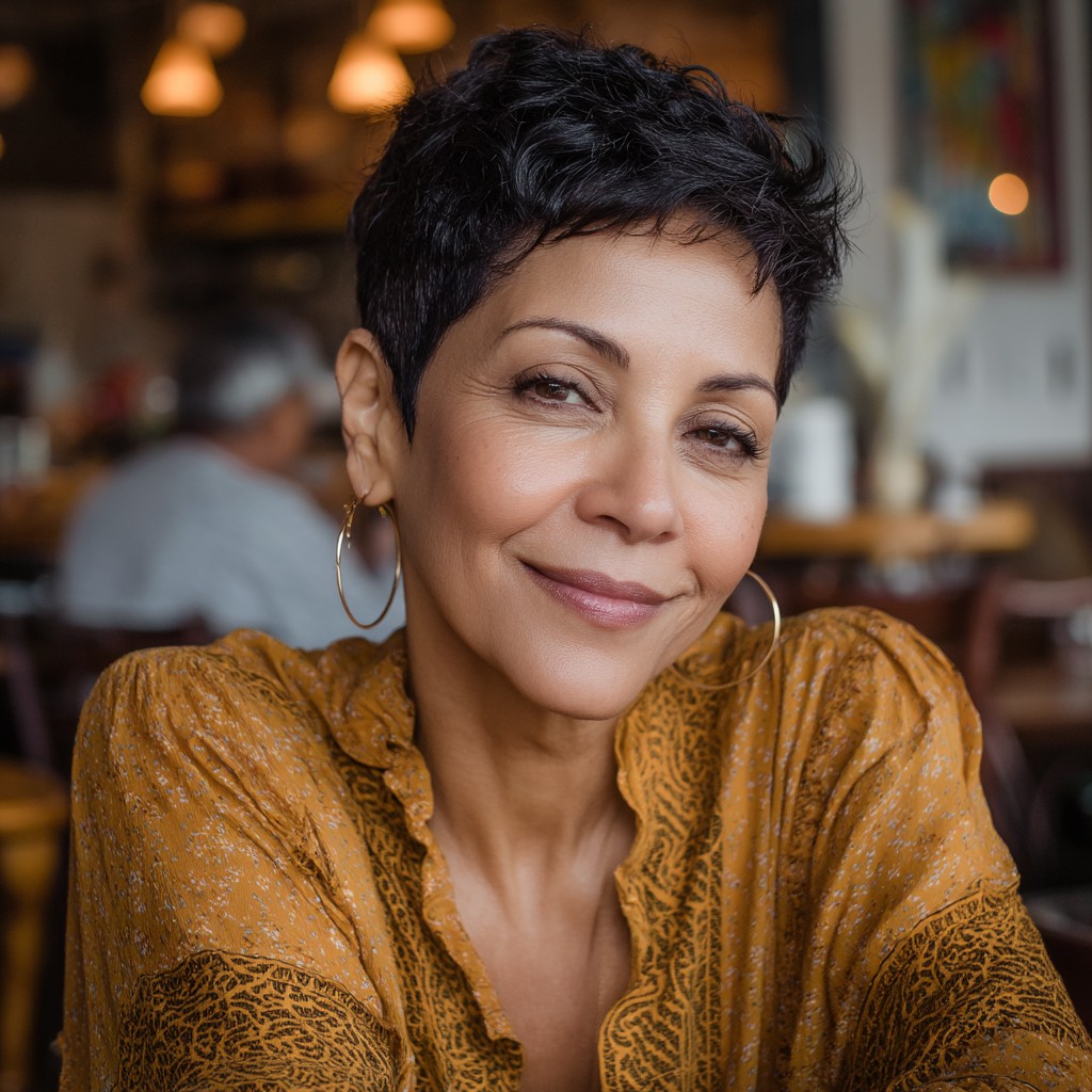 Chic Textured Pixie Cut with Subtle Volume