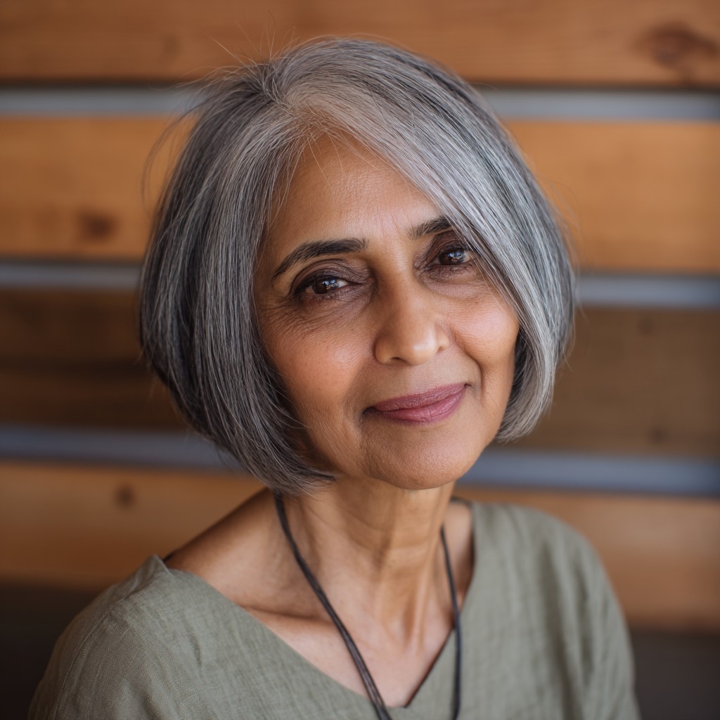 Classic Layered Bob with Soft Movement