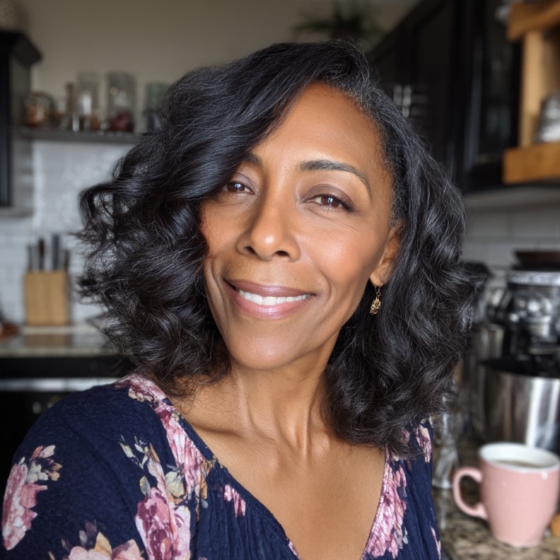 Elegant Shoulder-Length Voluminous Curls