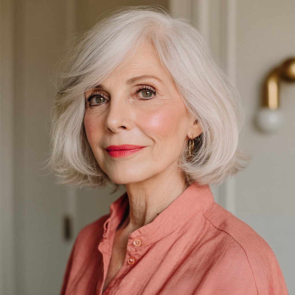 Modern Layered Bob with Soft Volume