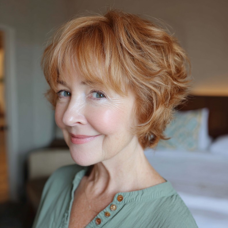 Chic Layered Textured Butterfly Cut