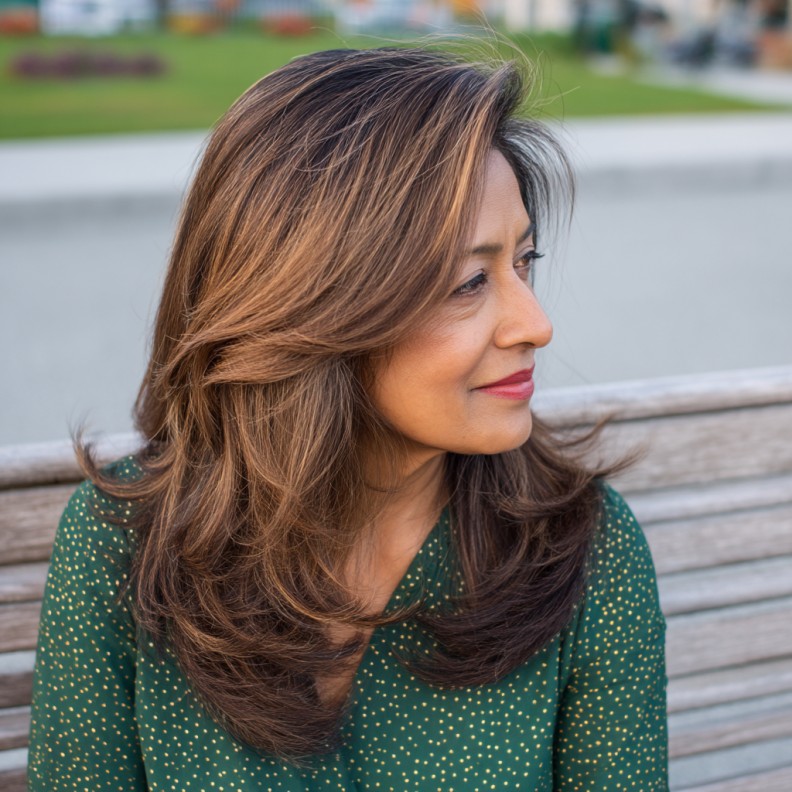 Elegant Long Butterfly Cut with Soft Layers