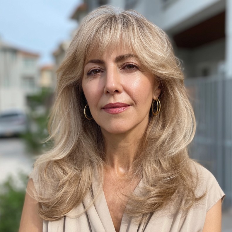 Softly Layered Butterfly Cut with Face-Framing Texture