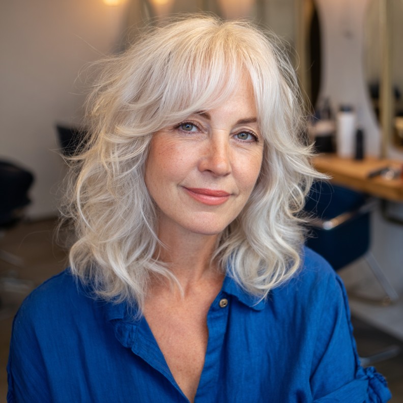 Softly Layered Butterfly Cut with Natural Bounce