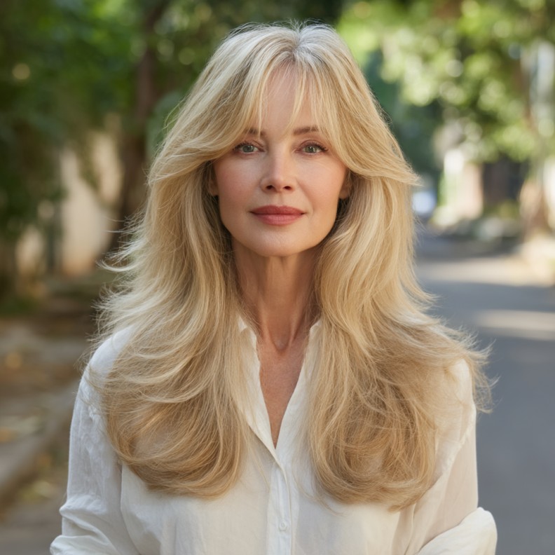 Softly Layered Butterfly Cut with Natural Movement