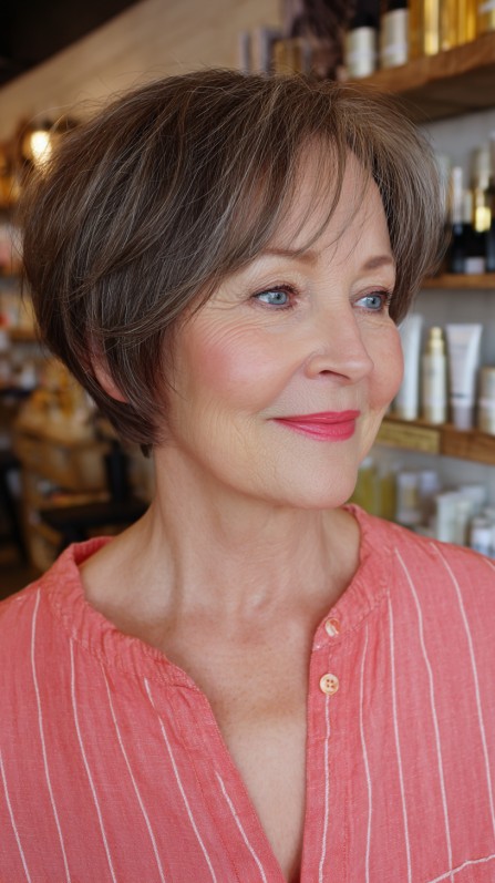 Effortlessly Elegant Textured Pixie Bob