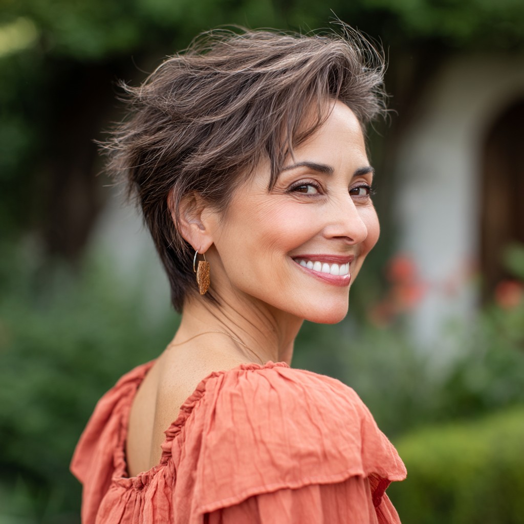 Charming Feathered Pixie with Soft Volume