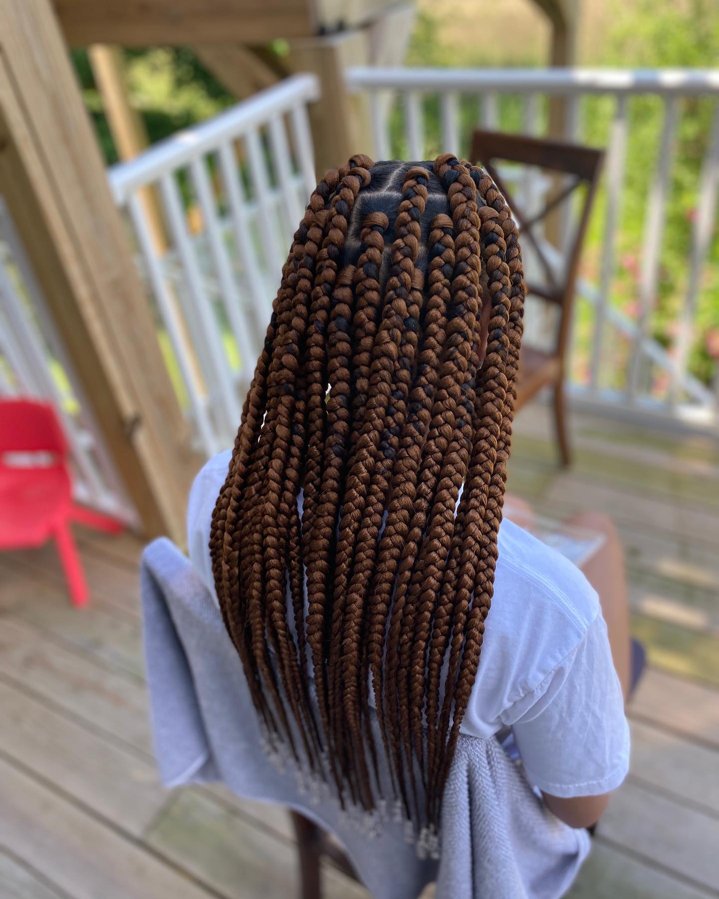 Stylish Jumbo Braids with Defined Length and Texture