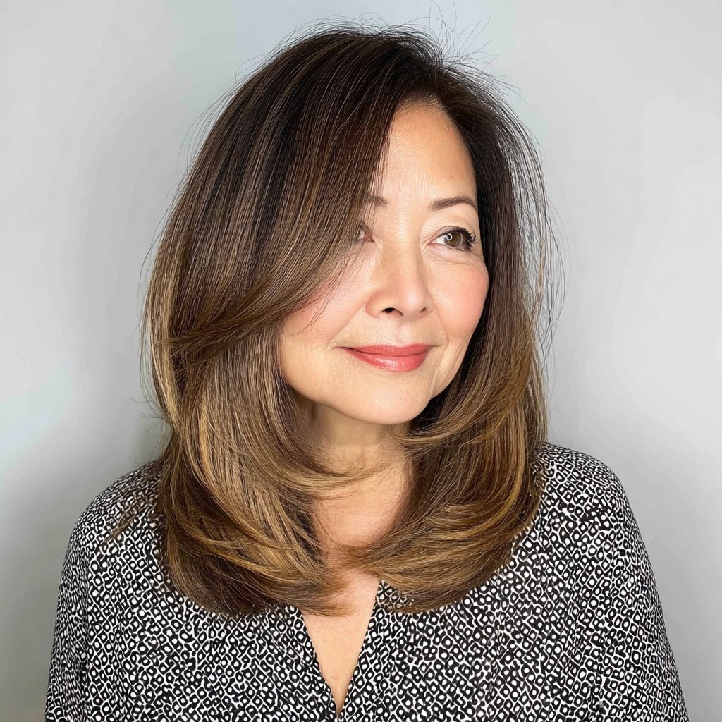 Chic Medium-Length Cut with Layered Volume