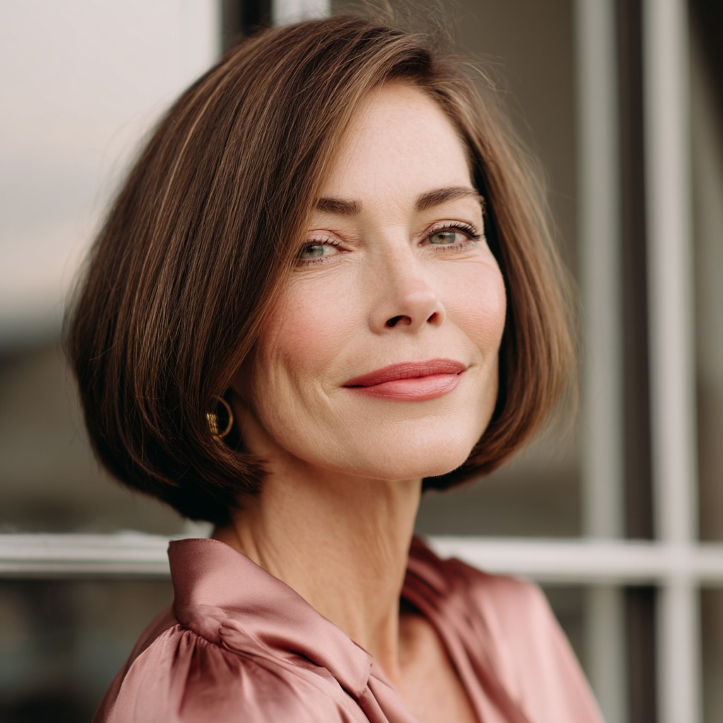 Classic Blunt Bob with Subtle Layers