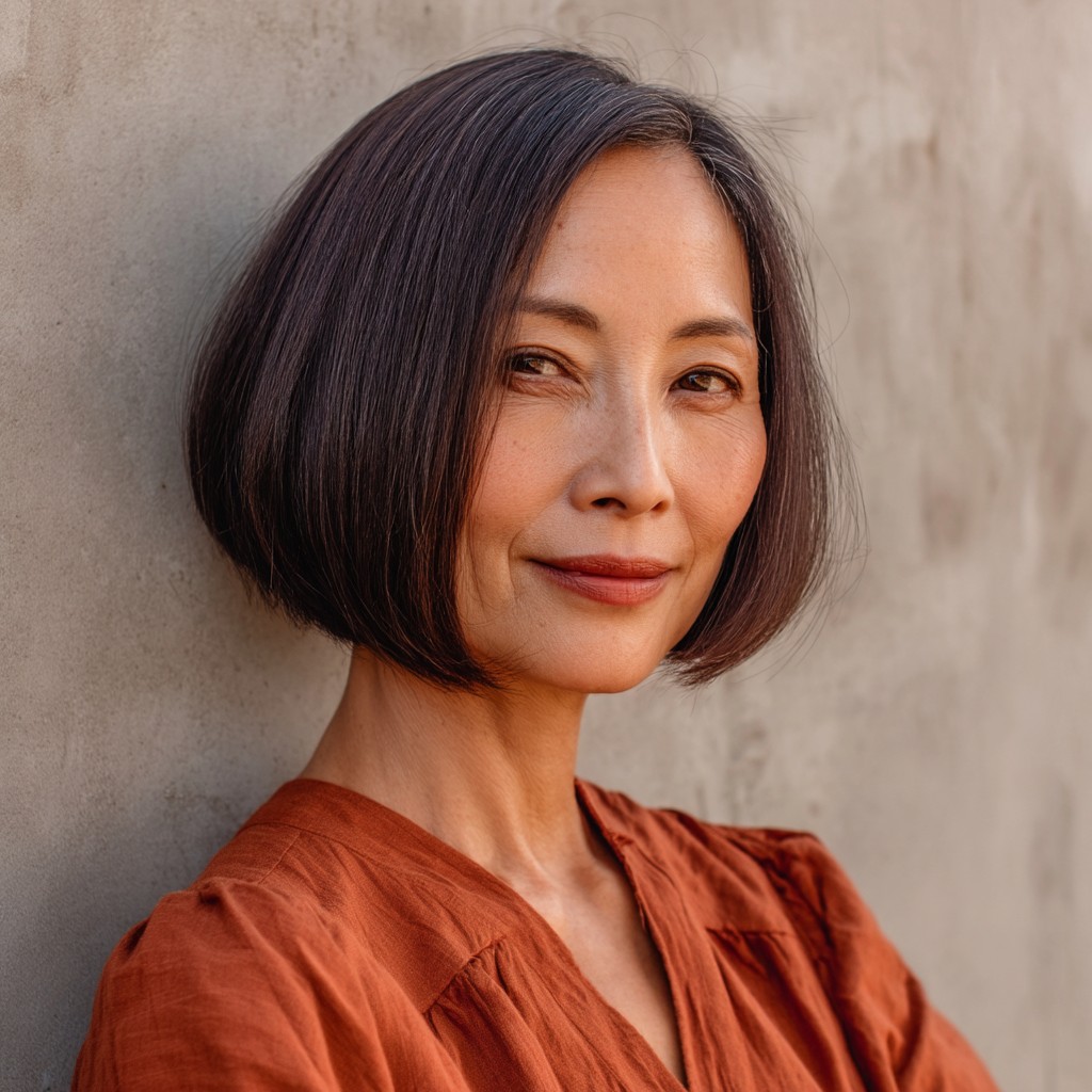 Modern Blunt Bob with Soft Edges
