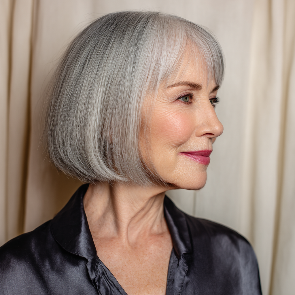 Chic Blunt Bob with Subtle Texture