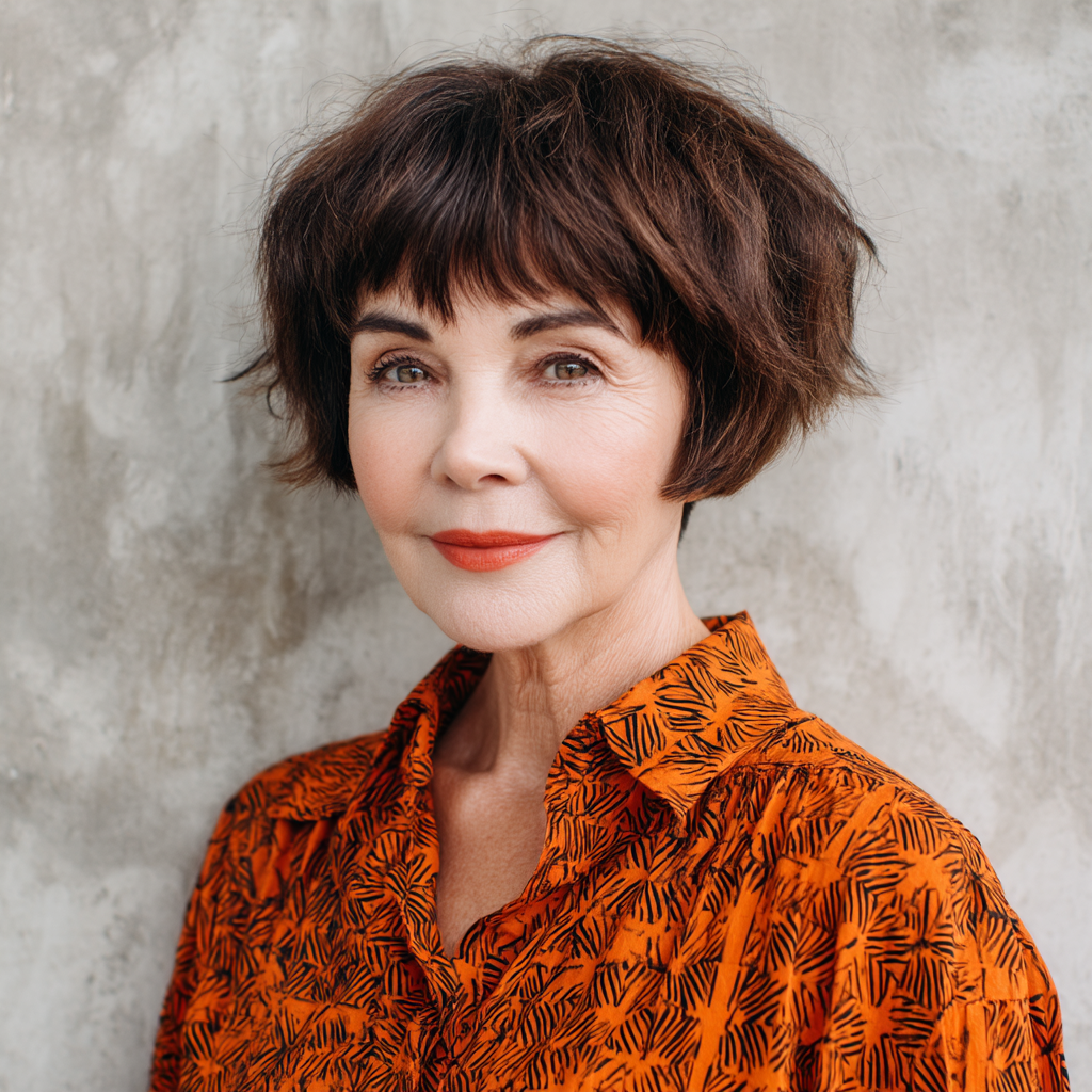 Chic Textured Bob with Subtle Volume