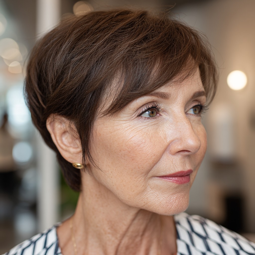 Chic Textured Pixie Cut with Soft Layers