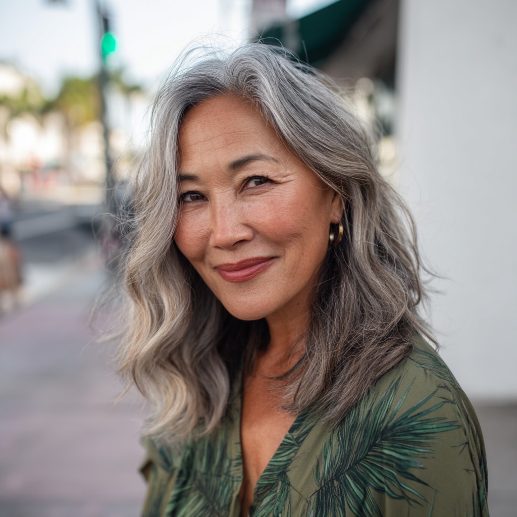 Chic Wavy Medium-Length Cut with Soft Layers