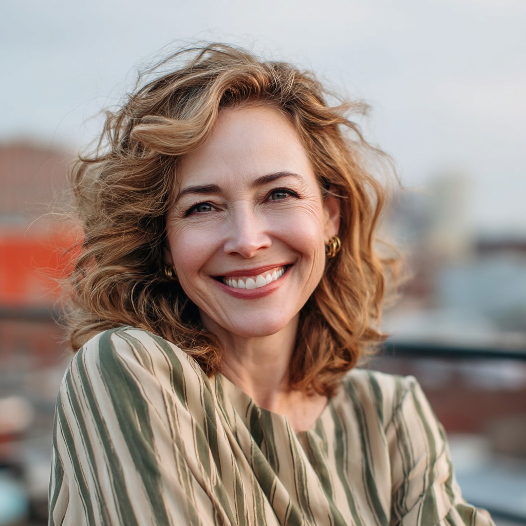 Dynamic Curly Shoulder-Length Cut with Subtle Layers