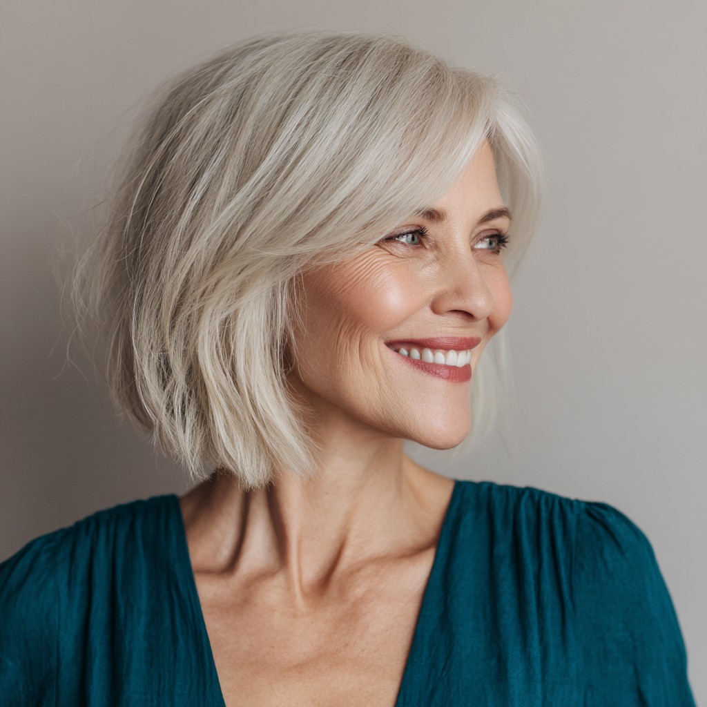 Stylish Textured Bob with Soft Movement