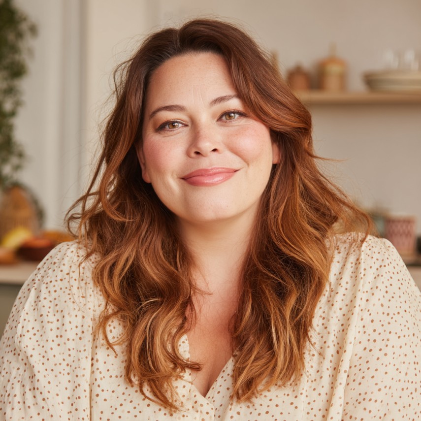 Beautiful Long Layered Waves with Warm Highlights