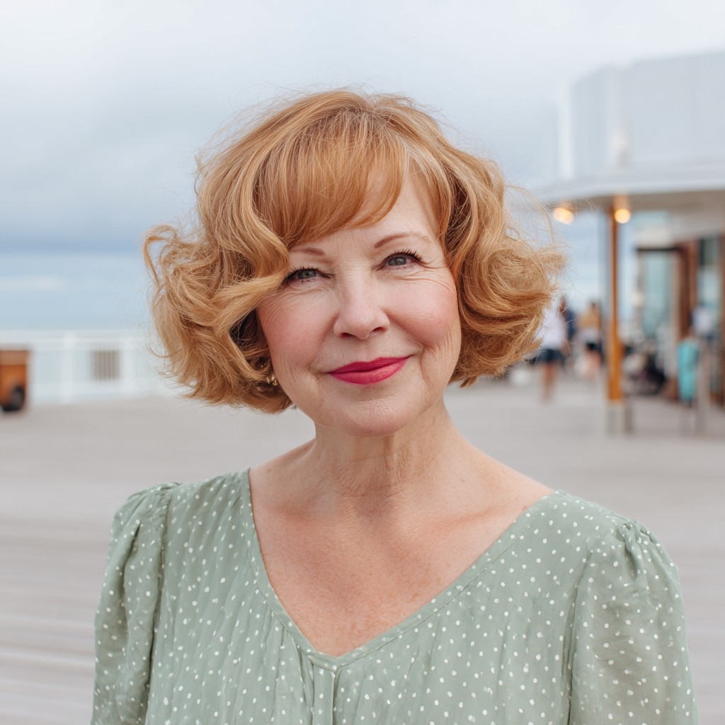 Charming Soft Curls with Face-Framing Layers